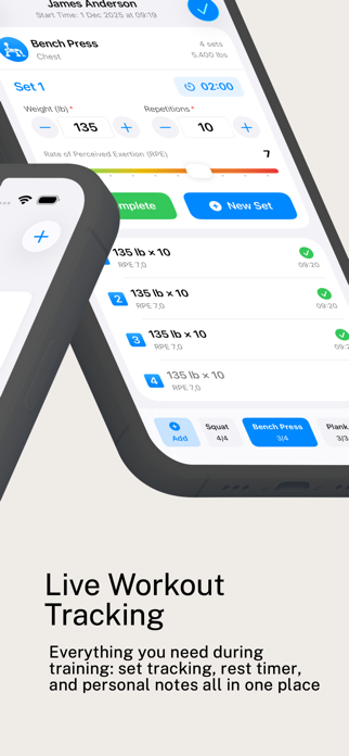 RepTrack: Multi User Gym Log Screenshot 2 of 5
