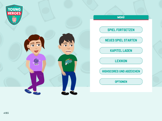YoungHeroes app screenshot