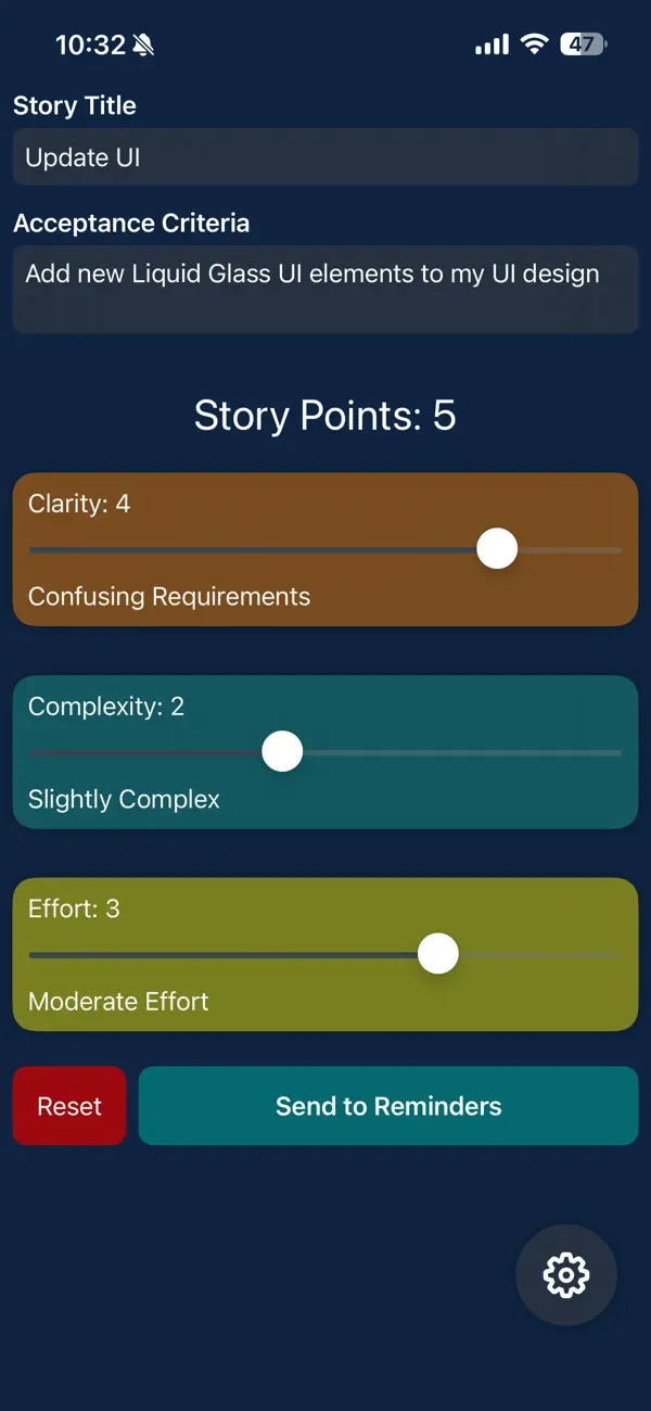 #4. AgilePointCalculator (iOS) Ved: Brennon Jacobson