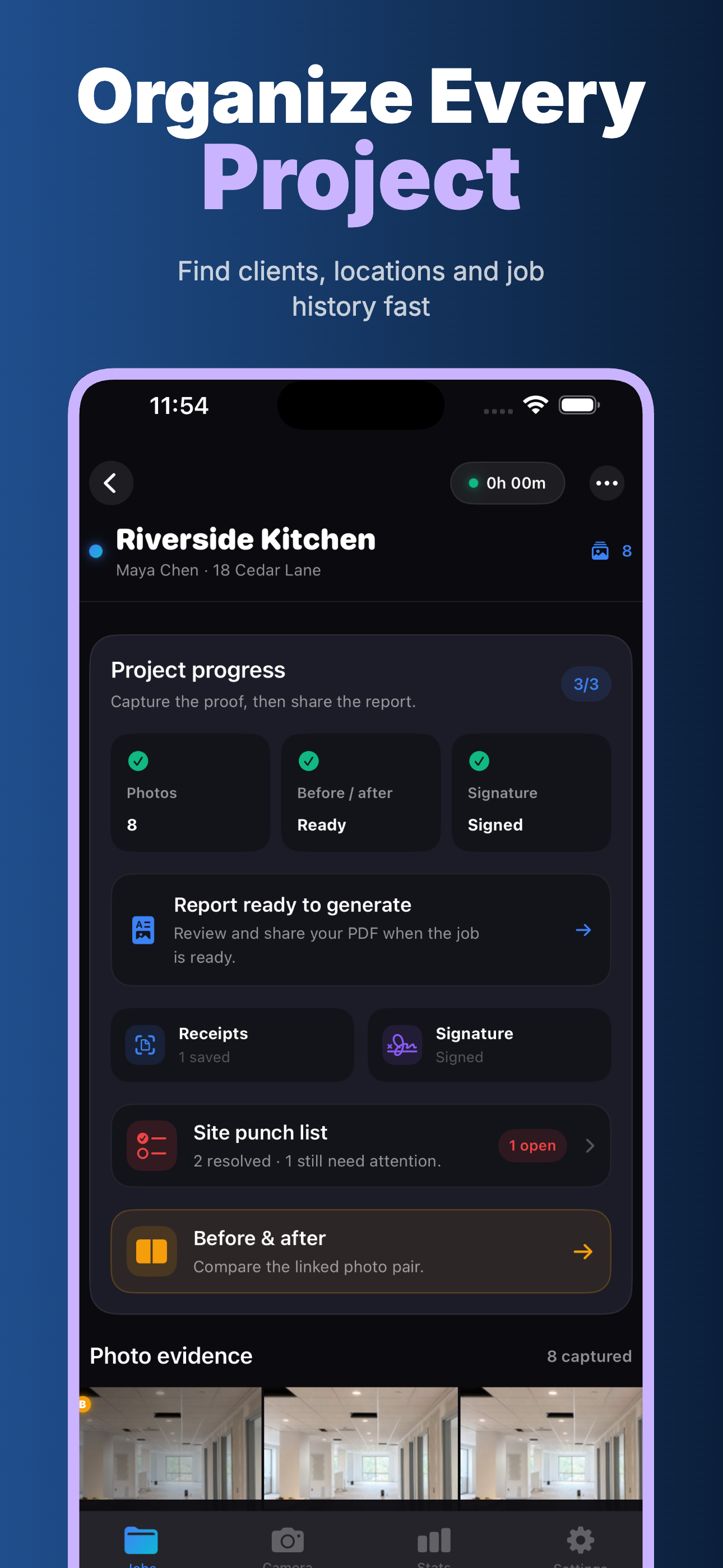 JobPhotoLog: Work Reports screenshot 3