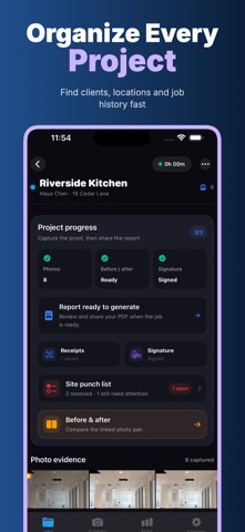 JobPhotoLog: Work Reports iPhone screenshot
