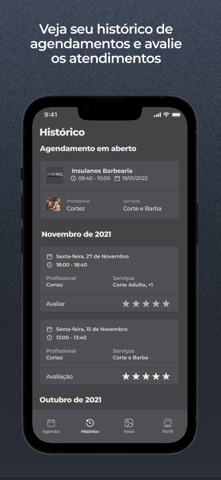 Insulanos Barbearia iPhone screenshot