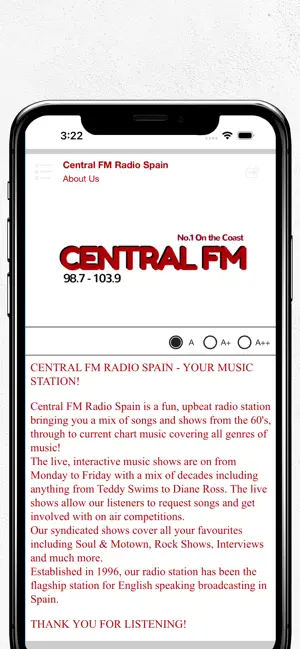 Central FM Radio Spain screenshot 4