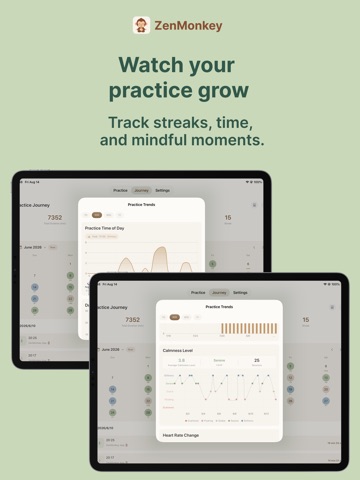 ZenMonkey - Meditation Timer iPad screenshot