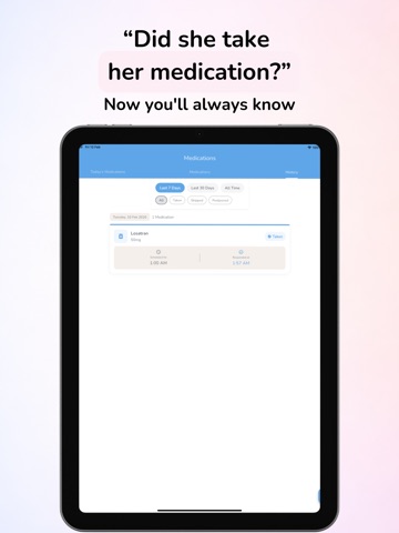 Senior Care: Daily Checkup iPad screenshot