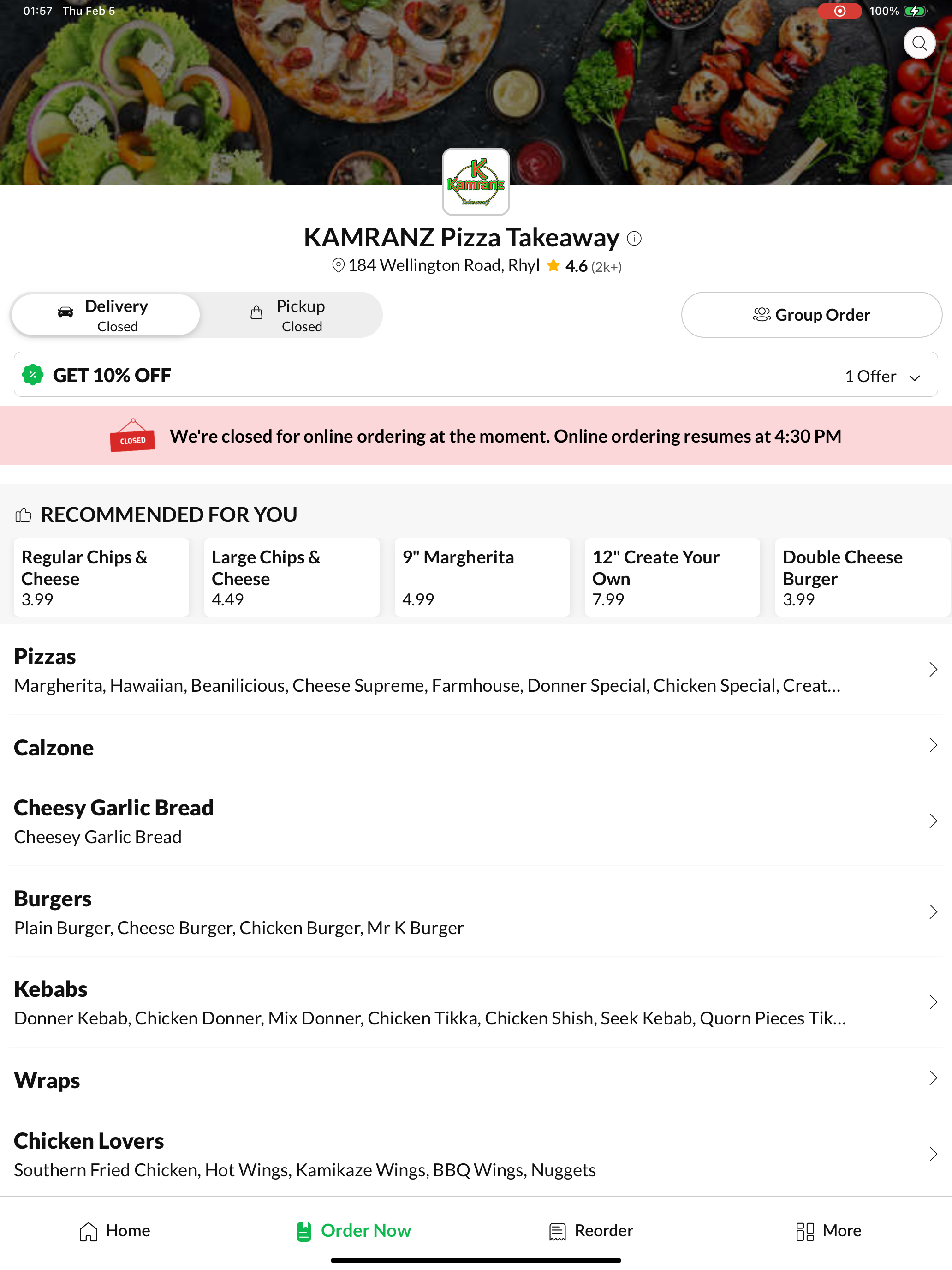 KAMRANZ Pizza Takeaway