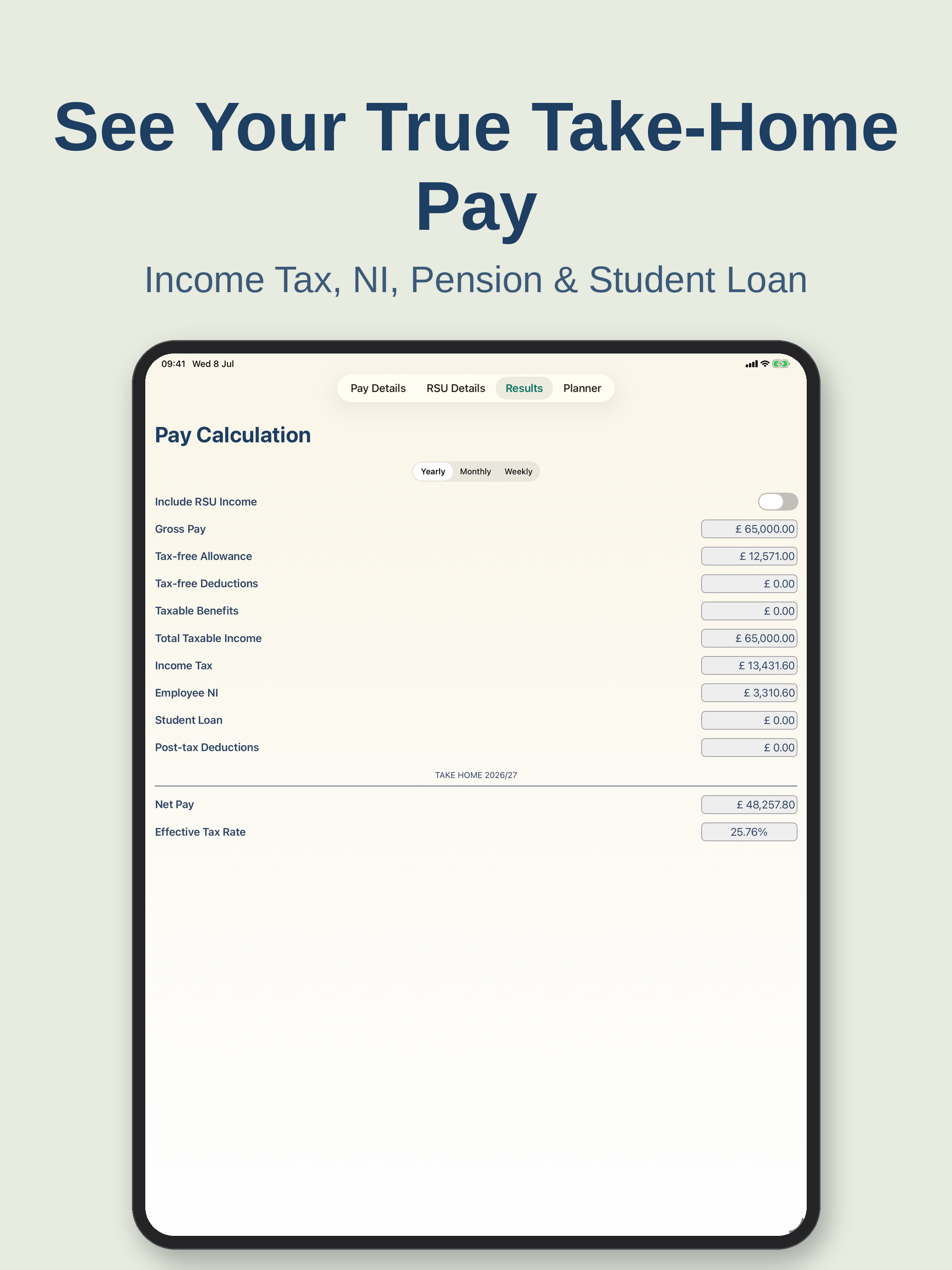 UK Tax & Salary Calculator RSU screenshot 7