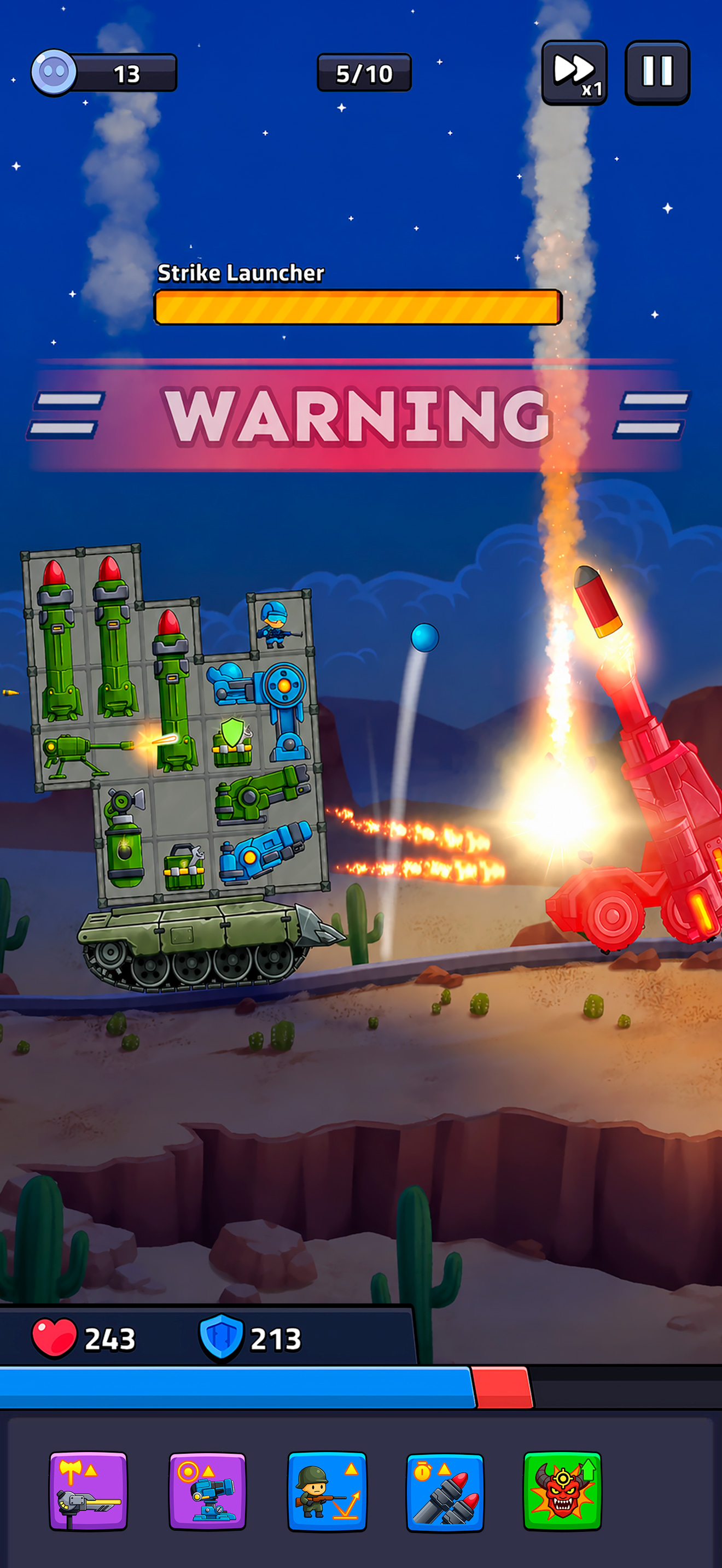 Tank Defense: Merge Attack screenshot 7