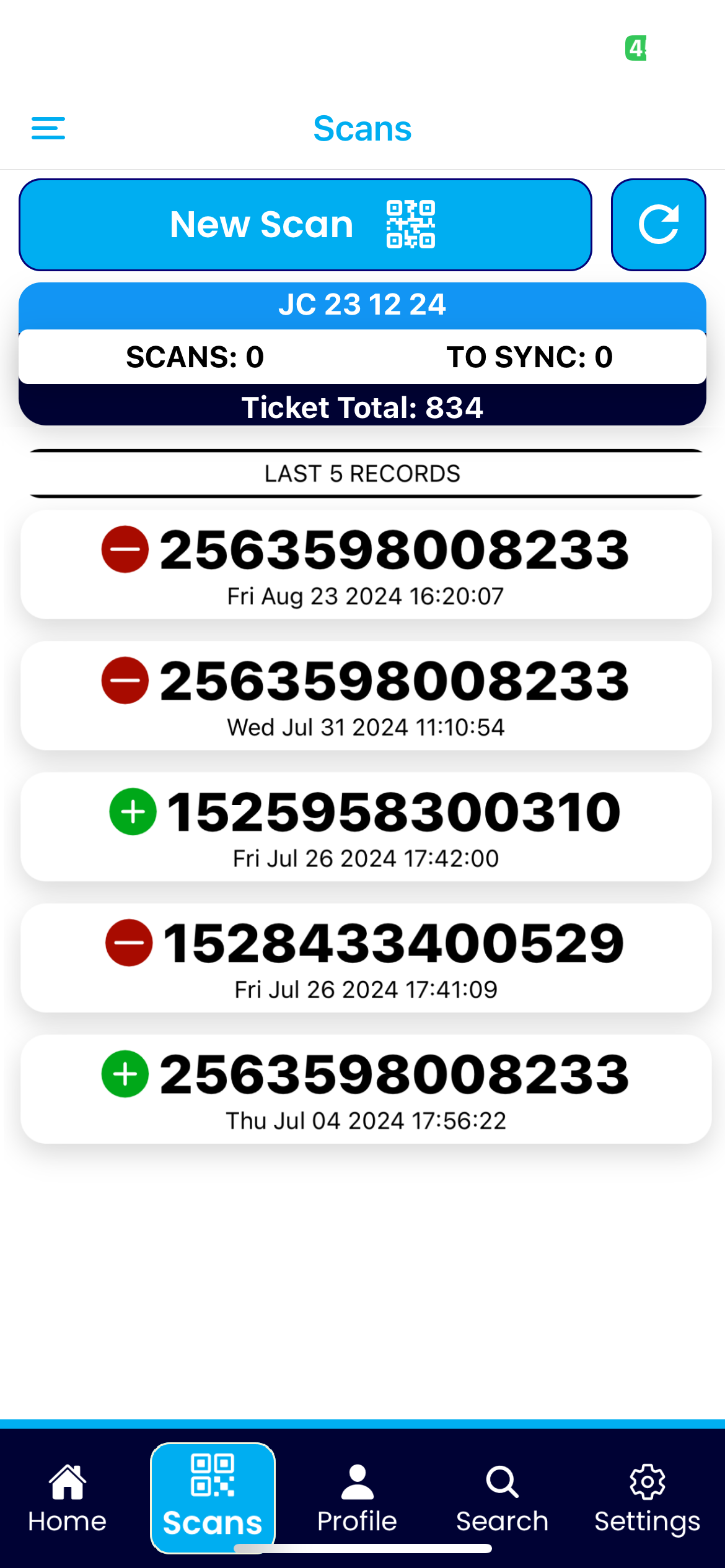 Future Ticketing Scanner
