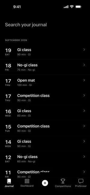 My Jiu Jitsu Journal screenshot 4