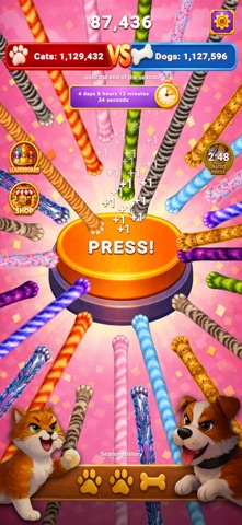 Cats vs Dogs: Clicker Battle screenshot 1