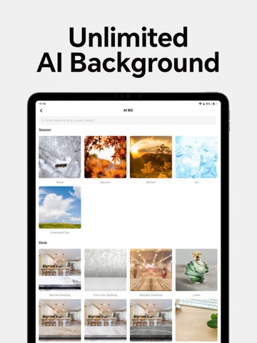 Glowini - AI Photo Editor iPad screenshot