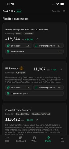 Perkfolio: Card Perks Screenshot 5 of 7