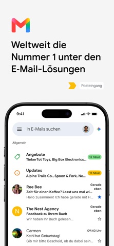 Gmail – E-Mail von Google App Store preview screenshot 1