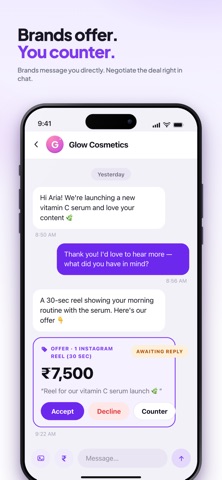 InfluencerMetric iPhone screenshot