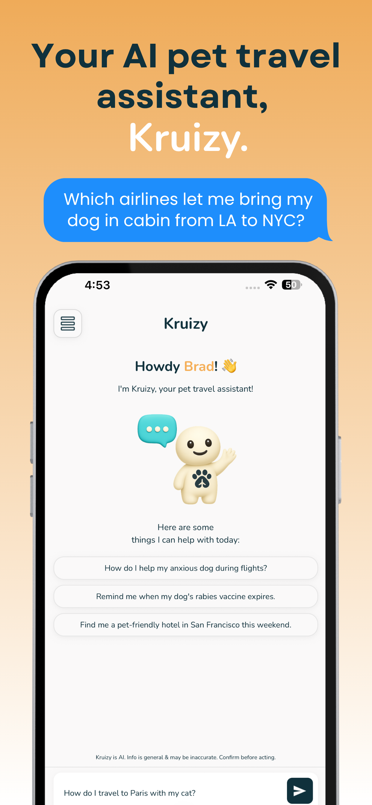 Kruiz: Pet Travel & Airline