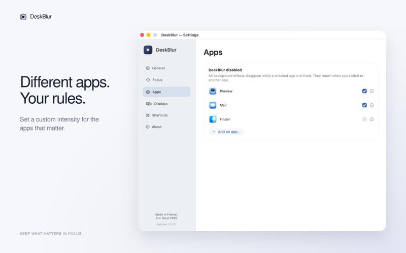 DeskBlur screenshot 3
