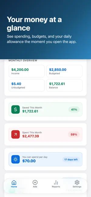 Tack: Budget & Expense Tracker screenshot 1