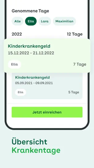 Screenshot von Meine AOK auf dem iPhone 3