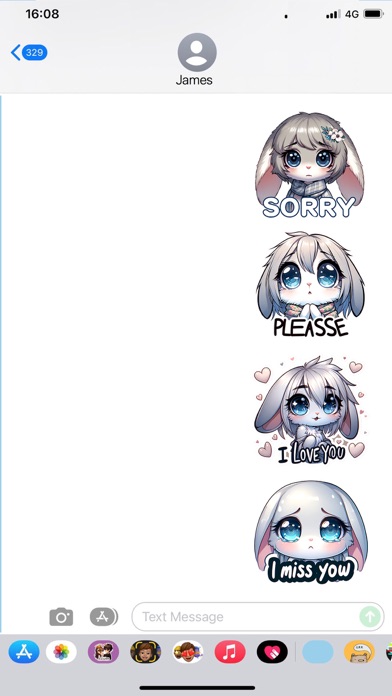 Screenshot #3 pour Bella, Cute Chibi Stickers