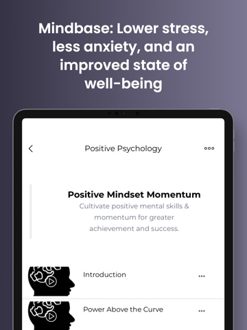 Mindbase | Health and Wellness iPad screenshot