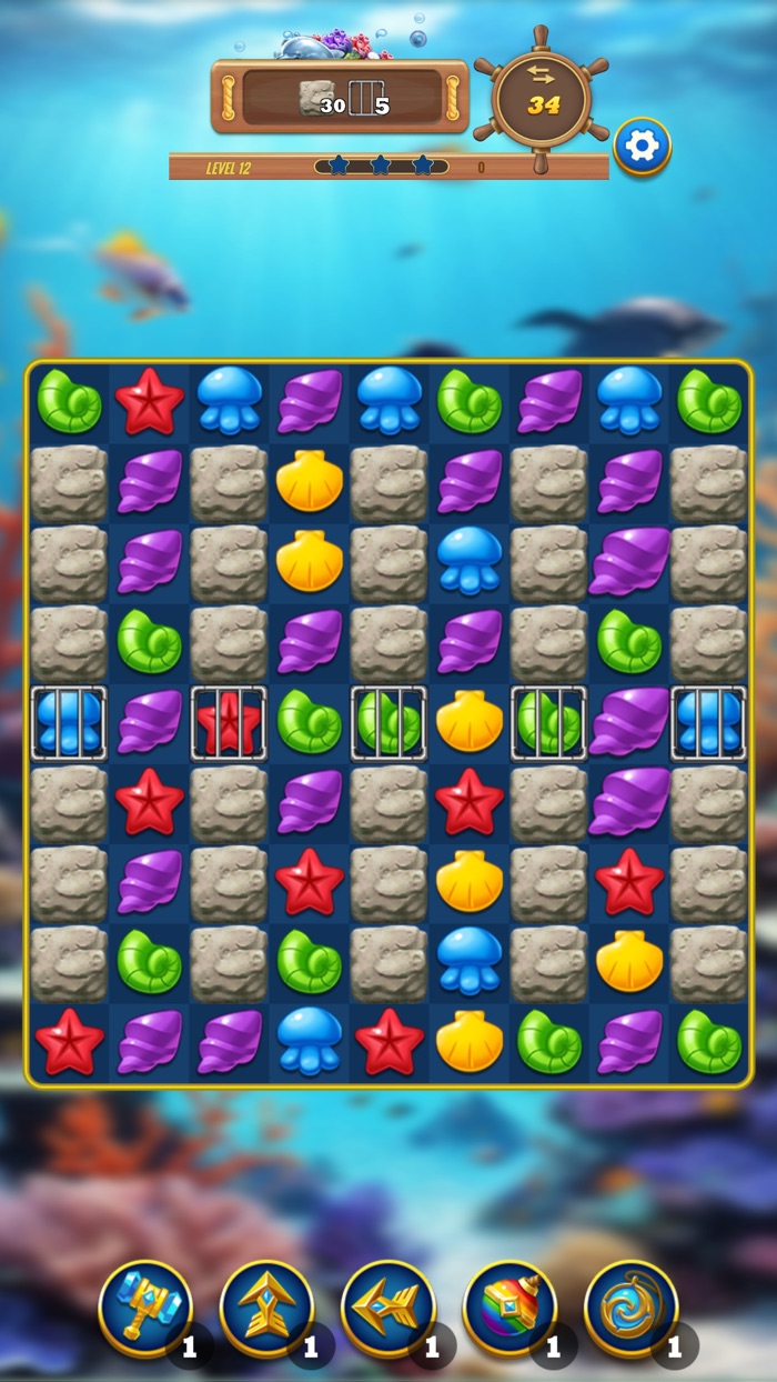 Marine Match 3 Puzzle