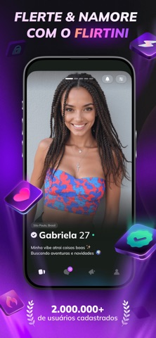 Flirtini App de relacionamento screenshot 1