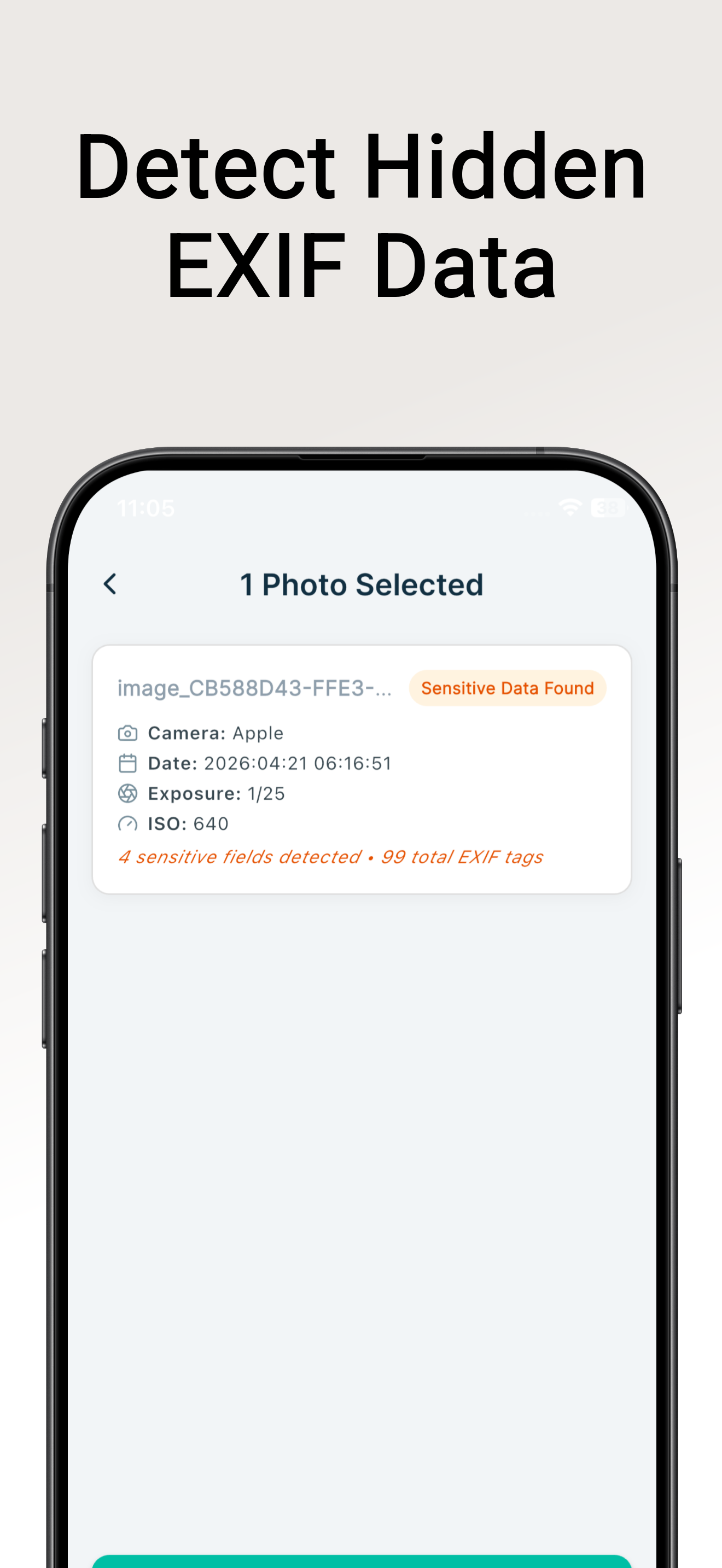 Photo Privacy: EXIF Eraser