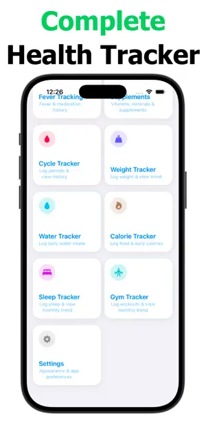 complete health tracker screenshot 2