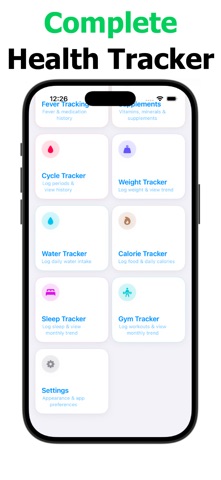 complete health tracker screenshot 2