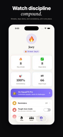 Squad75: 75 Day Challenge Screenshot 4 of 4