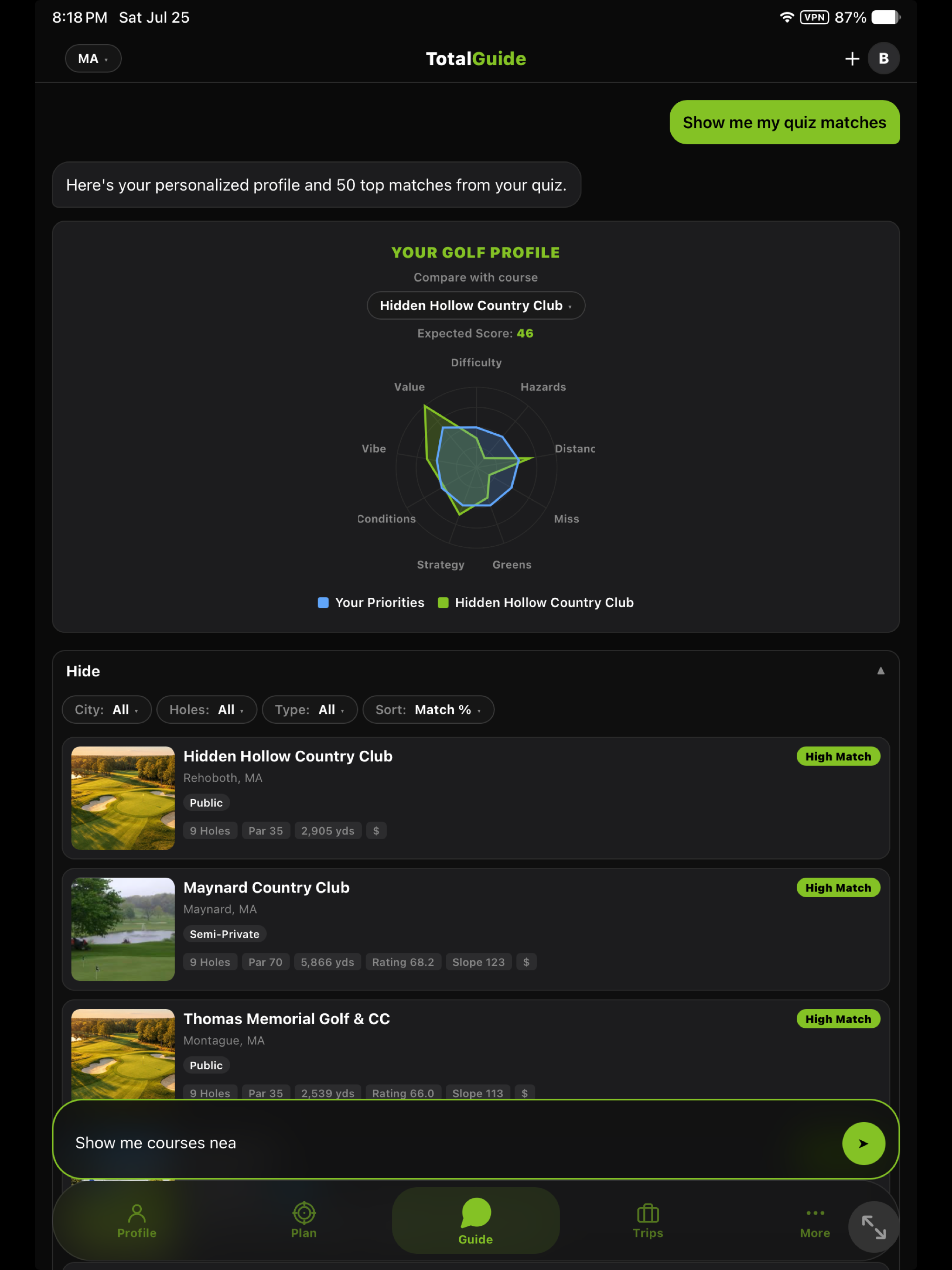 Golf TotalGuide screenshot 9