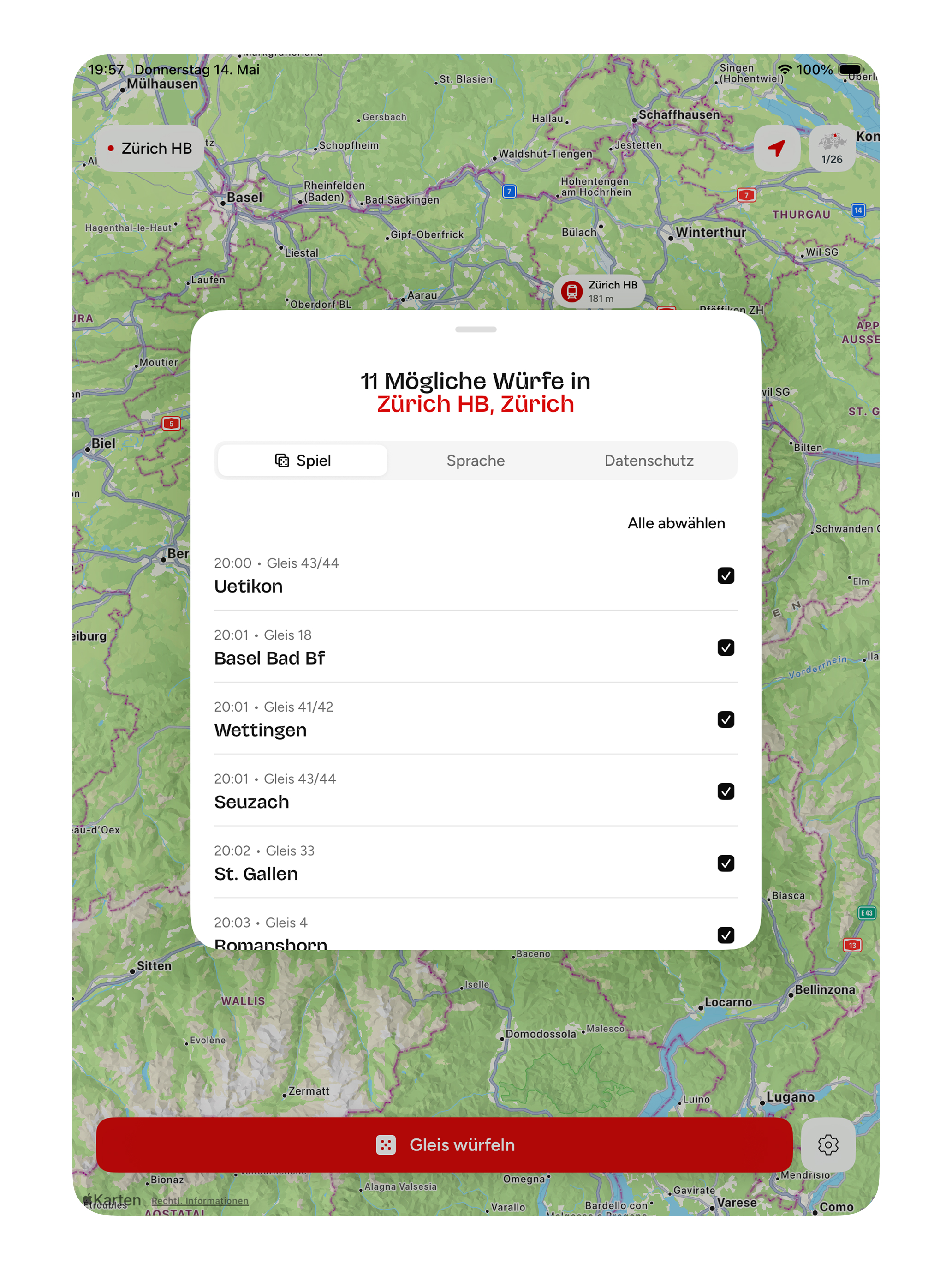 Gleiswürfeln