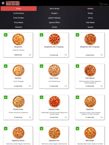 Minster Kebab Pizza House iPad screenshot