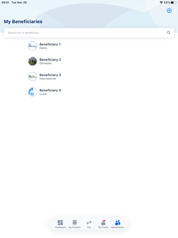 Vidanova Mobile Banking iPad screenshot 6 - Finance app