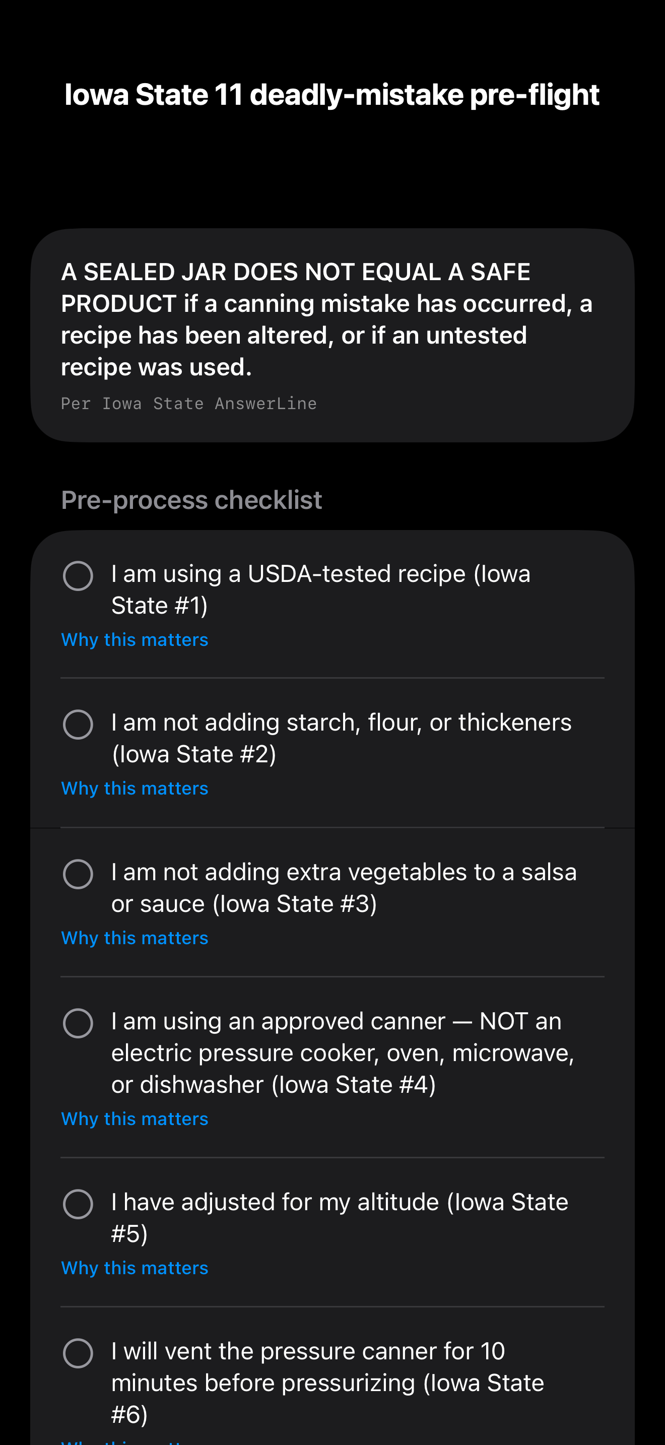 Seal: Home Canning Safety screenshot 2
