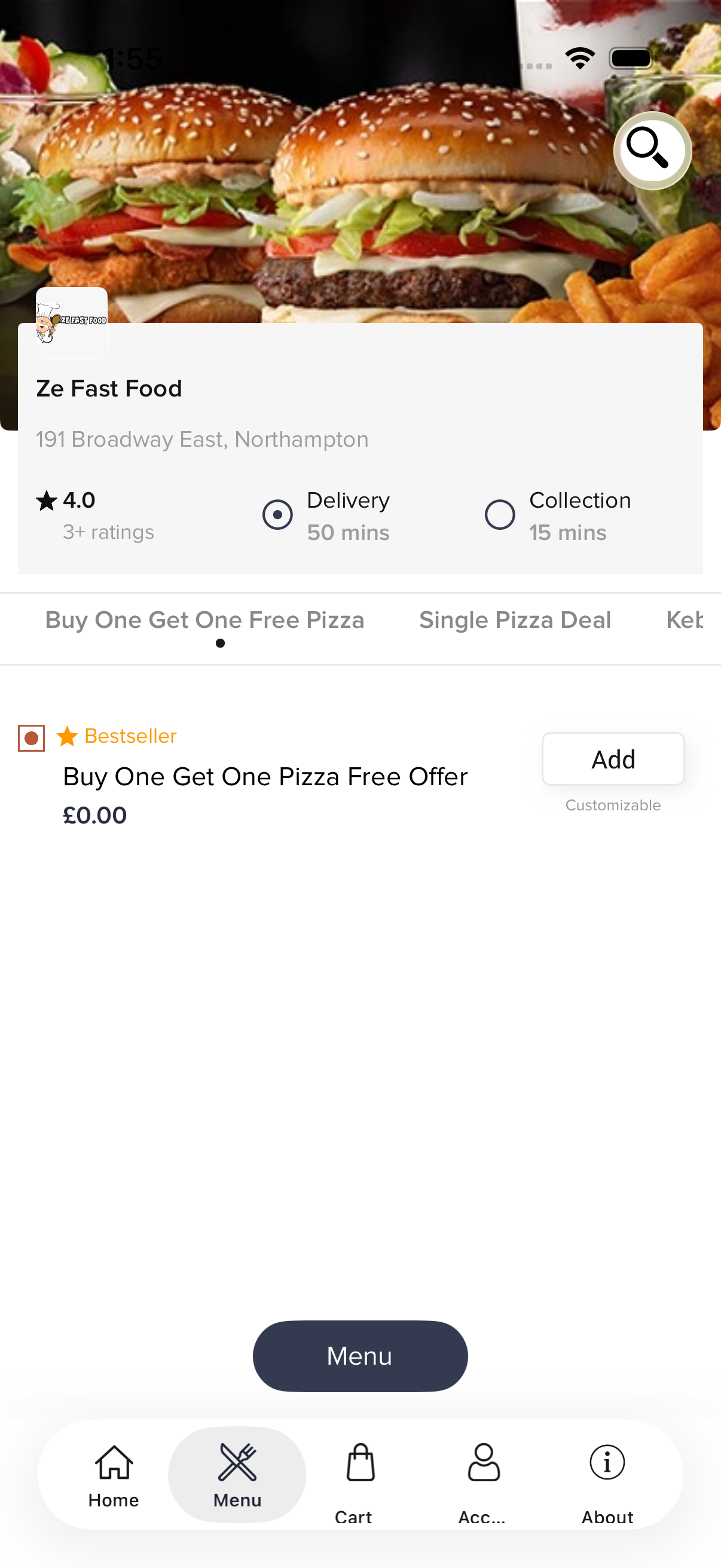 Ze Fast Food-Order Food Online screenshot 2