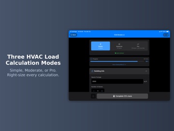 HVAC Load Calculator Manual J iPad screenshot