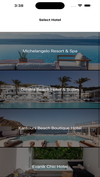 Michelangelo Hotels Screenshot