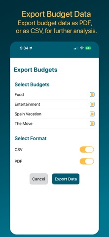 BudgetESF screenshot