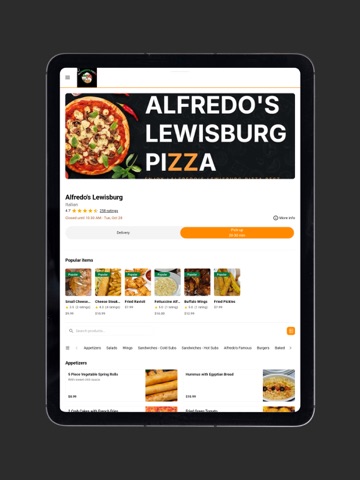 Alfredo's Lewisburg iPad screenshot