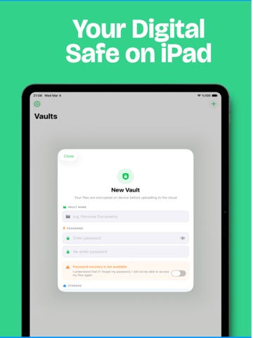 1Cryptor : Protect Privacy iPad screenshot