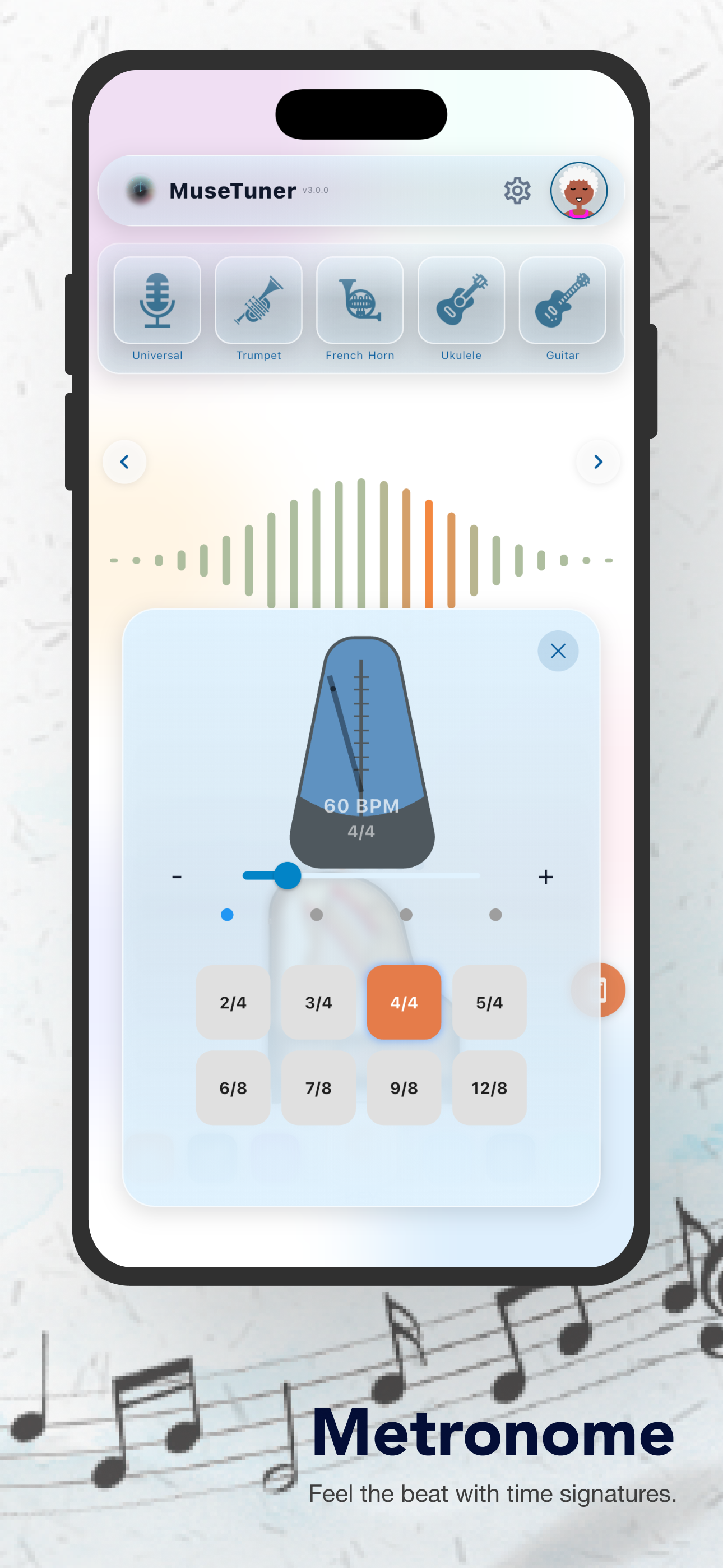 MuseTuner: Tuner & Music Tools screenshot 2