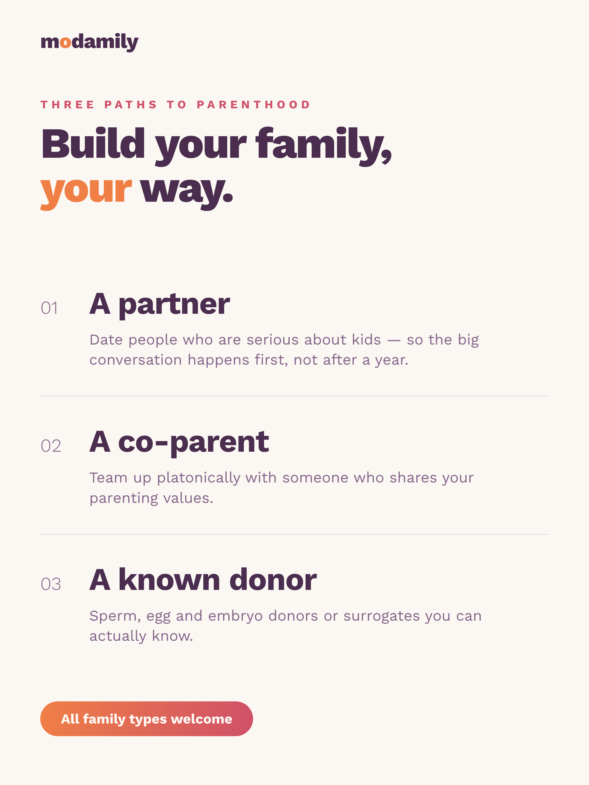 Modamily: Coparent Donor Match screenshot 9