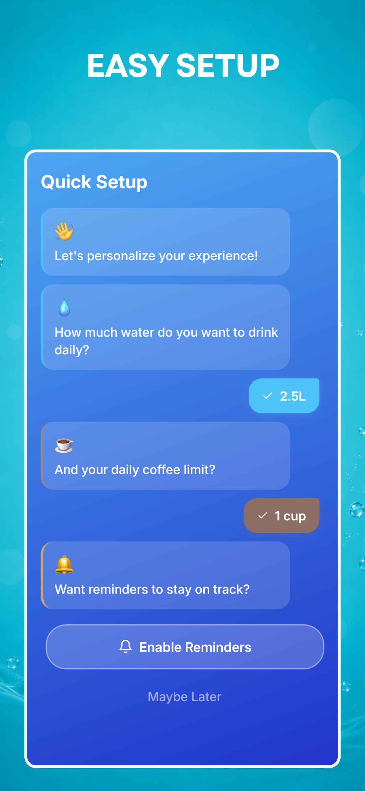 Daily Water & Coffee Tracker screenshot 5