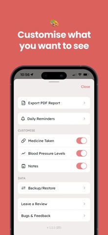Blood Pressure Monitor : BPLog screenshot