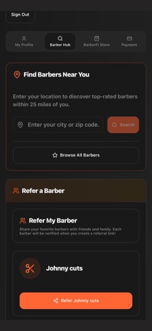 BarberFi screenshot