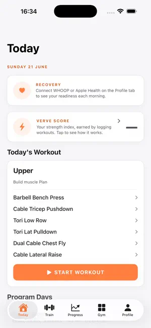 VERVE Fitness Equipment screenshot 1