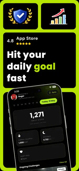 Pedometer: Fitness Challenge screenshot 1