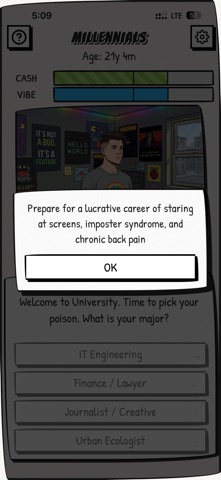 Millennials: Life Simulator iPhone screenshot